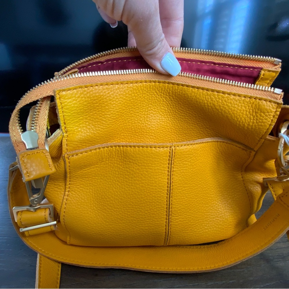 Hammitt Yellow Leather Crossbody Bag with Gold Studs - Picture 5 of 5